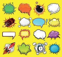 Comic speech bubbles vector illustration