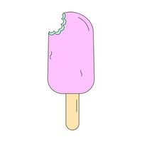 Ice cream in cartoon style isolated on a white background vector