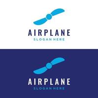 Propeller abstract logo template design of airplane, windmill, fan.Logo for aviation,company,brand,industry. With a modern concept. vector