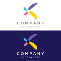Propeller abstract logo template design of airplane, windmill, fan.Logo for aviation,company,brand,industry. With a modern concept. vector