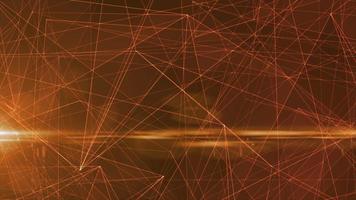 Abstract orange lines glowing high tech digital energy abstract background. Video 4k, 60 fps