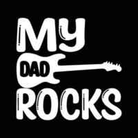 Dad Typography T-Shirt Design Free Vector