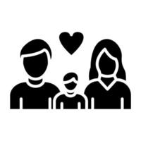 Happy Family Icon Style vector