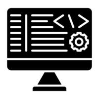 Back End Development Icon Style vector