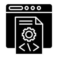 Application Programming Icon Style vector