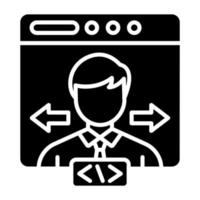 End User Icon Style vector