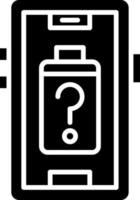 Battery Unknown Icon Style vector