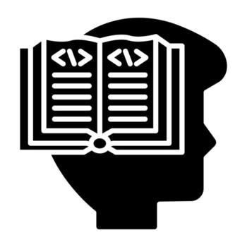 Learn To Code Icon Style vector