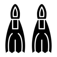 Fins Icon Style vector