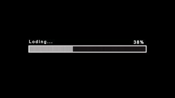 Loading bar screen progress animation Loading Transfer Download 0-100 video