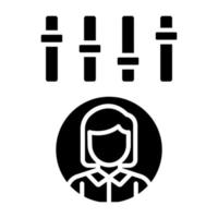 Behavior Tuning Icon Style vector