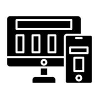 Responsive Design Icon Style vector