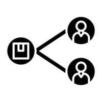 Sharing Platform Icon Style vector