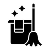 Home Cleaning Icon Style vector