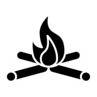 Bonfire Icon Style vector