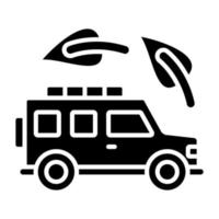 eco transporte icono estilo vector