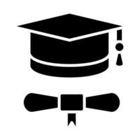graduación diploma icono estilo vector