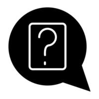 Question Icon Style vector