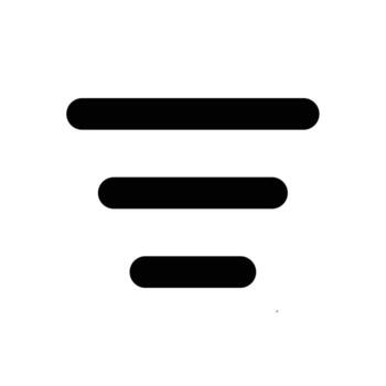 Center align alignment icon in transparent background, basic app and web UI bold line icon, EPS10 vector