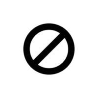 Prohibited, prohibition, ban outline icon in transparent background, basic app and web UI bold line icon, EPS10 vector