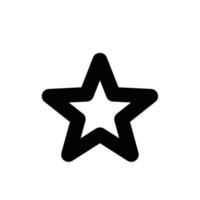 Star, rating outline icon in transparent background, basic app and web UI bold line icon, EPS10 vector