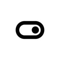 Toggle switch outline icon in transparent background, basic app and web UI bold line icon, EPS10 vector