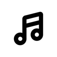 Tone, music, Melody, song, note, sound icon in transparent background, basic app and web UI bold line icon, EPS10 vector