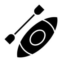 Kayaking Icon Style vector