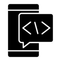 Coding Language Icon Style vector