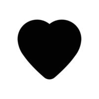 Heart, love, like filled icon in transparent background, basic app and web UI bold line icon, EPS10 vector
