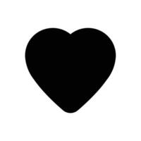 Heart, love, like filled icon in transparent background, basic app and web UI bold line icon, EPS10 vector