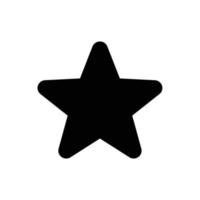 Star, rating filled outline icon in transparent background, basic app and web UI bold line icon, EPS10 vector