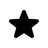 Star, rating filled outline icon in transparent background, basic app and web UI bold line icon, EPS10 vector