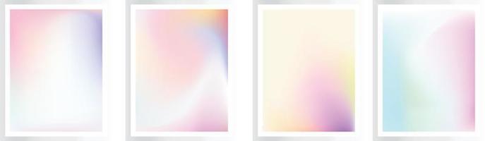 Gradient background set. Soft Bright colorful yellow, pink colors. Simple modern screen design. Vector illustration, EPS file