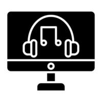 Audio Streaming Icon Style vector