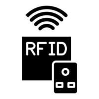 rfid icono estilo vector