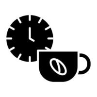 café descanso icono estilo vector