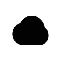 Cloud, weather and technology filled icon in transparent background, basic app and web UI bold line icon, EPS10 vector