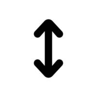 Up down double side arrow filled icon in transparent background, basic app and web UI bold line icon, EPS10 vector