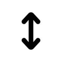 Up down double side arrow filled icon in transparent background, basic app and web UI bold line icon, EPS10 vector