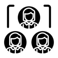 Delegation Of Work Icon Style vector