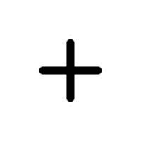 Add, plus filled icon in transparent background, basic app and web UI bold line icon, EPS10 vector