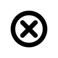 Cancel, cross, exit outline icon in transparent background, basic app and web UI bold line icon, EPS10 vector