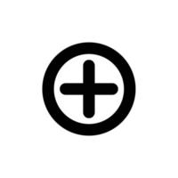 Add outline icon in transparent background, basic app and web UI bold line icon, EPS10 vector