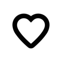 Heart, love, like outline icon in transparent background, basic app and web UI bold line icon, EPS10 vector