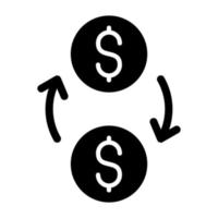 Cash Flow Icon Style vector