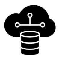 Cloud Storage Icon Style vector