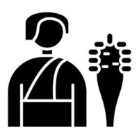 Neanderthal Man Icon Style vector