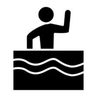 Artistic Swimming Icon Style vector