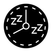 Natural Sleep Schedule Icon Style vector